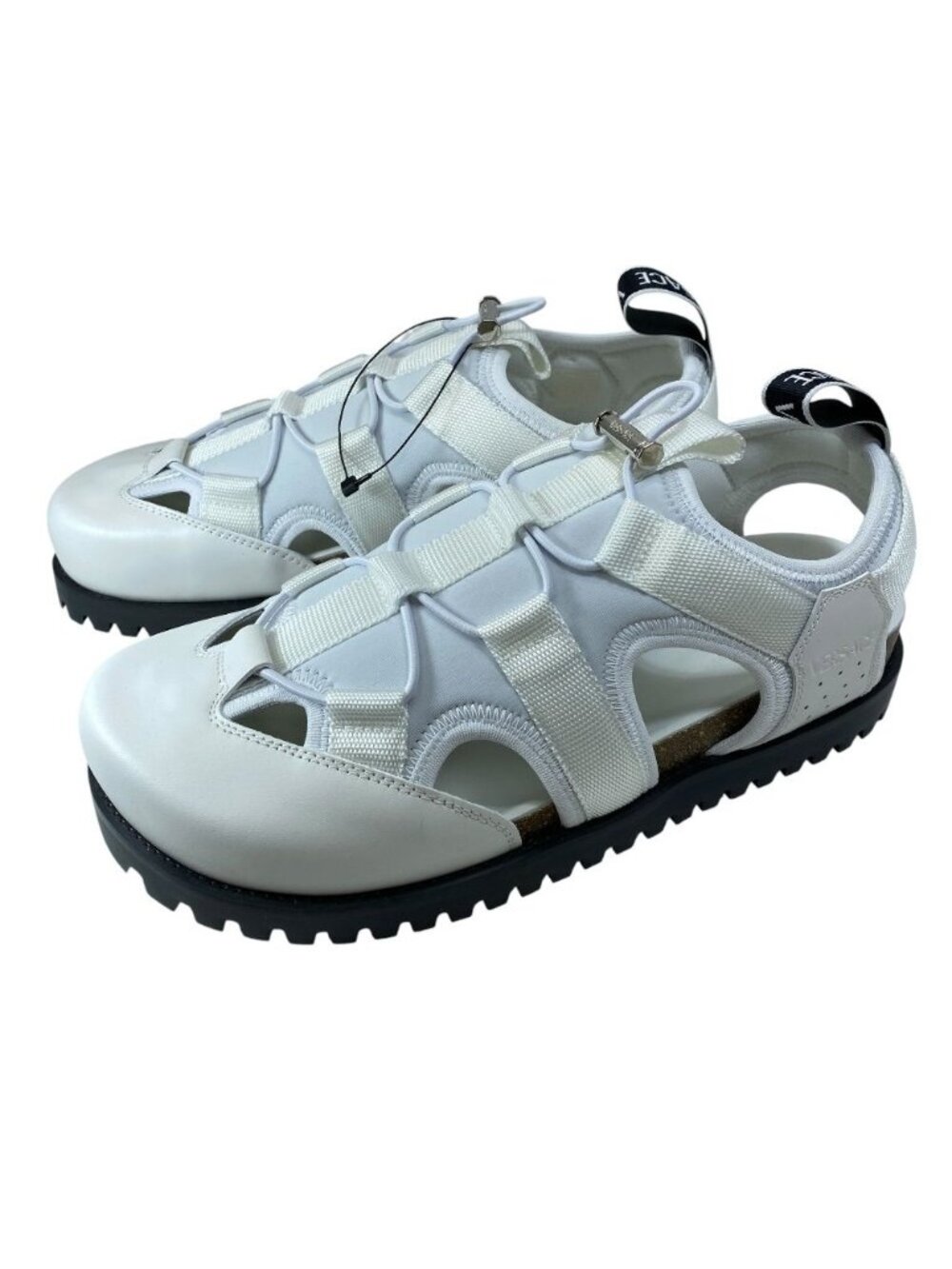 Versace Sandals Shoes Drawstring Leather White High Quality Comfortable Modern